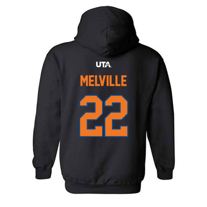 Texas Arlington - NCAA Baseball : Hayes Melville - Sports Shersey Hooded Sweatshirt-1