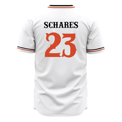 Campbell - NCAA Baseball : Bryce Schares - White Jersey-1