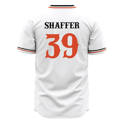 Campbell - NCAA Baseball : Braxton Shaffer - White Jersey-1