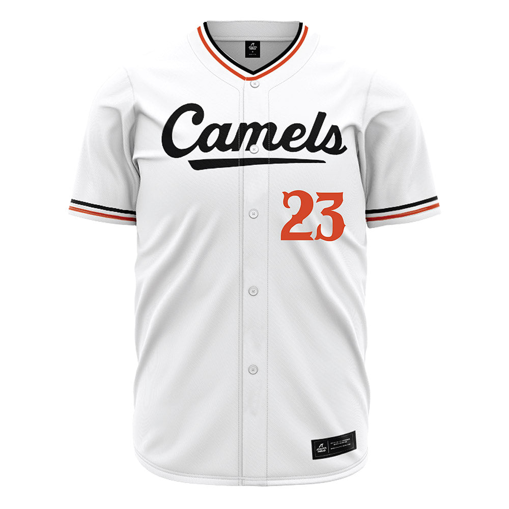 Campbell - NCAA Baseball : Bryce Schares - White Jersey-0