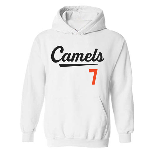 Campbell - NCAA Baseball : Cooper Clark - Replica Shersey Hooded Sweatshirt-0