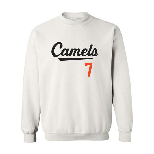 Campbell - NCAA Baseball : Cooper Clark - Replica Shersey Crewneck Sweatshirt-0