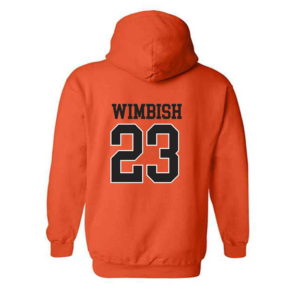 Campbell - NCAA Baseball : Camden Wimbish - Replica Shersey Hooded Sweatshirt-1
