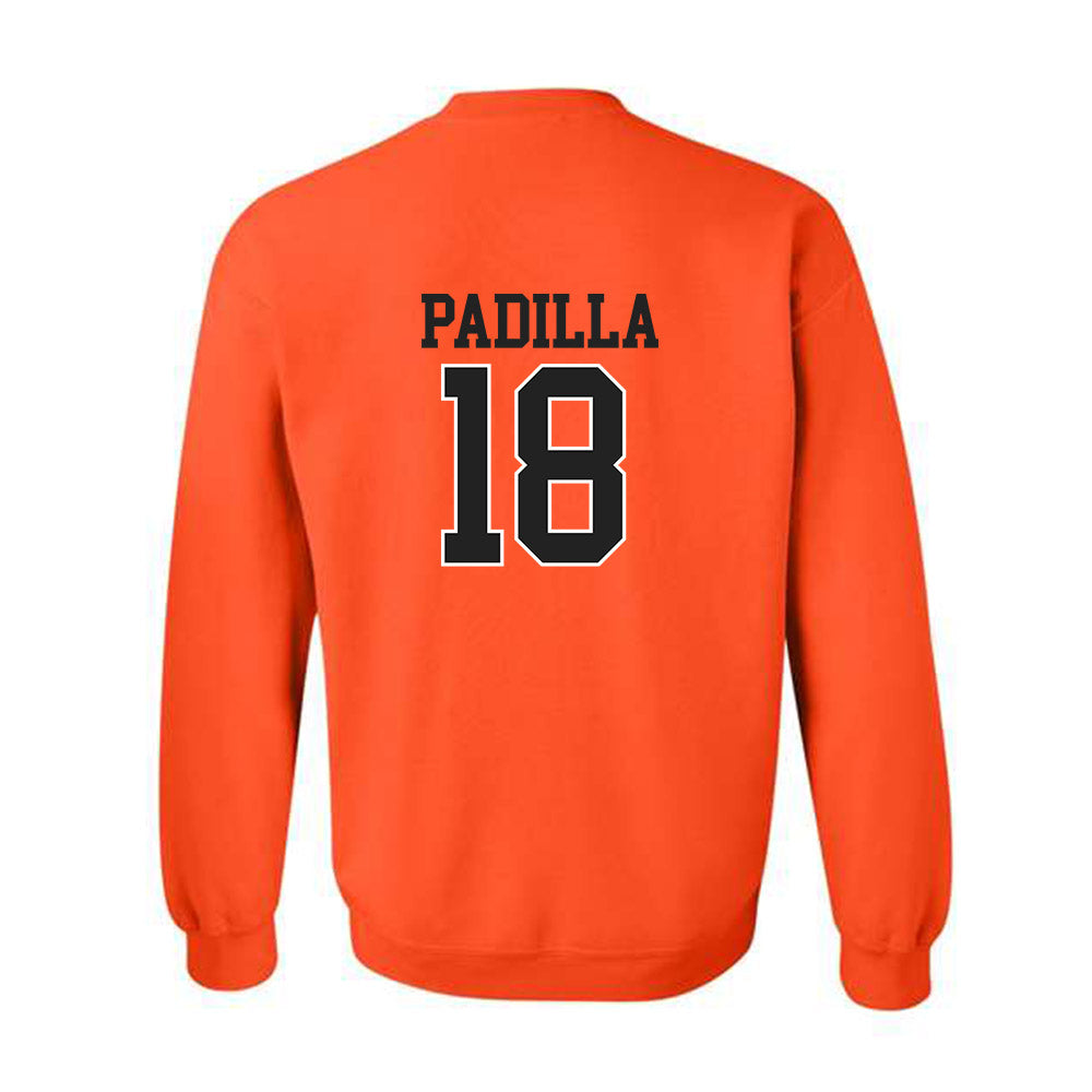 Campbell - NCAA Baseball : Isaiah Padilla - Replica Shersey Crewneck Sweatshirt-1
