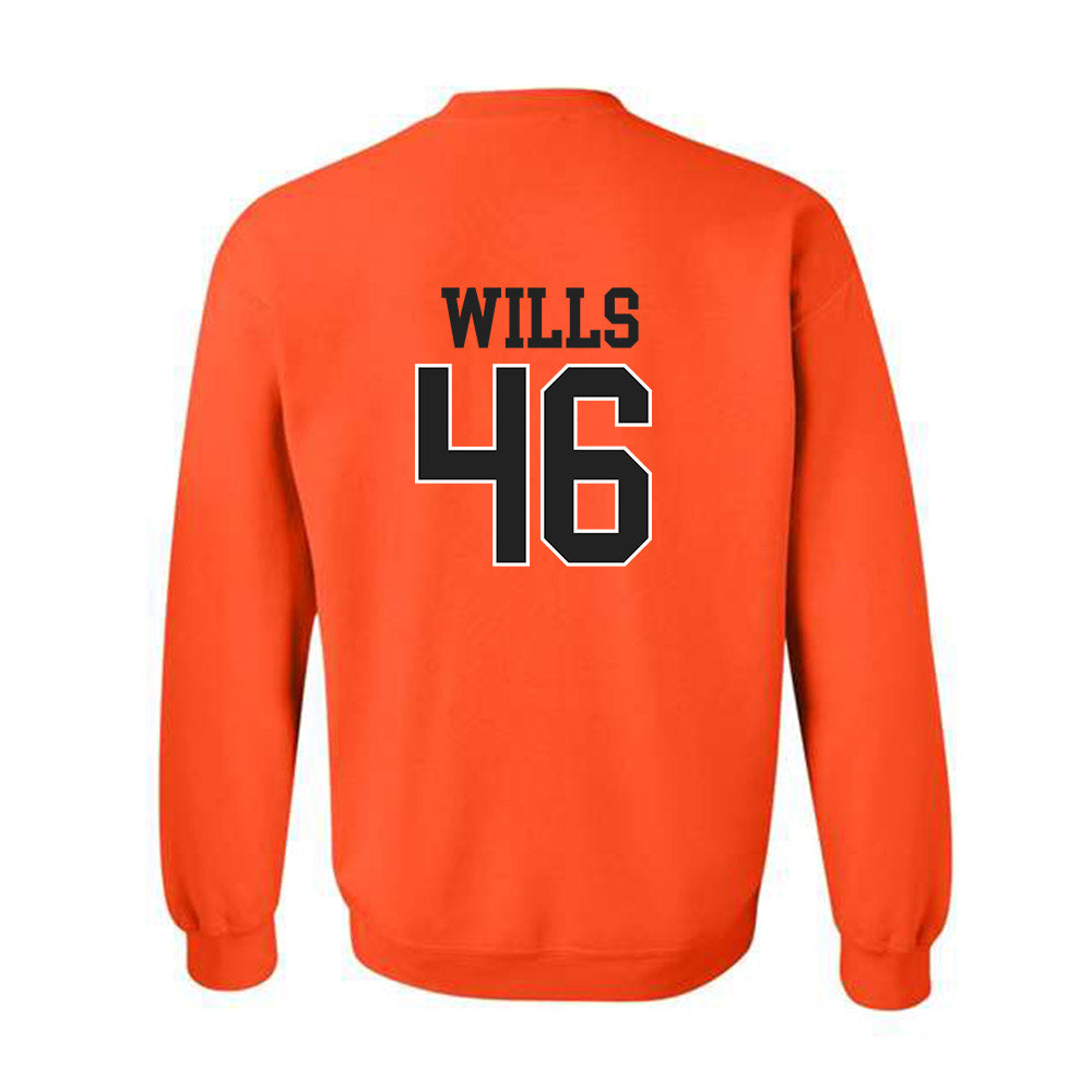 Campbell - NCAA Baseball : Houston Wills - Replica Shersey Crewneck Sweatshirt-1