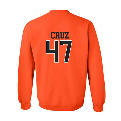 Campbell - NCAA Baseball : Gabriel Cruz - Replica Shersey Crewneck Sweatshirt-1