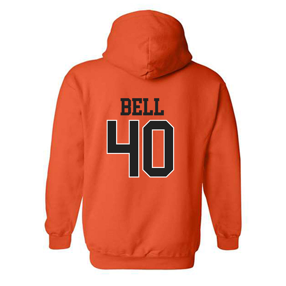 Campbell - NCAA Baseball : Jimmy Bell - Replica Shersey Hooded Sweatshirt-1