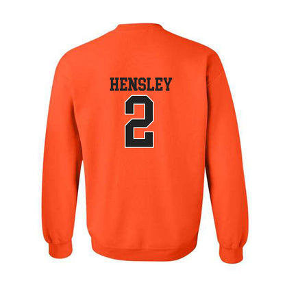 Campbell - NCAA Baseball : Connor Hensley - Replica Shersey Crewneck Sweatshirt-1