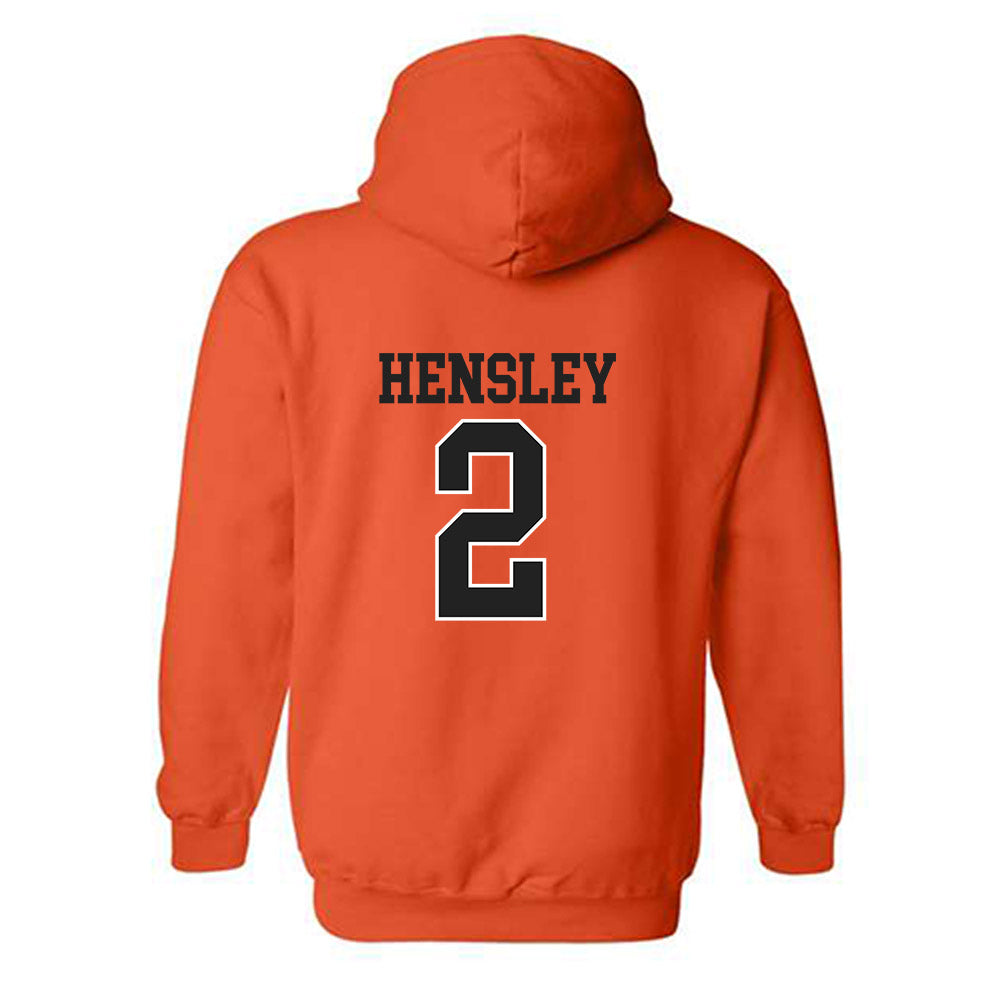 Campbell - NCAA Baseball : Connor Hensley - Replica Shersey Hooded Sweatshirt-1