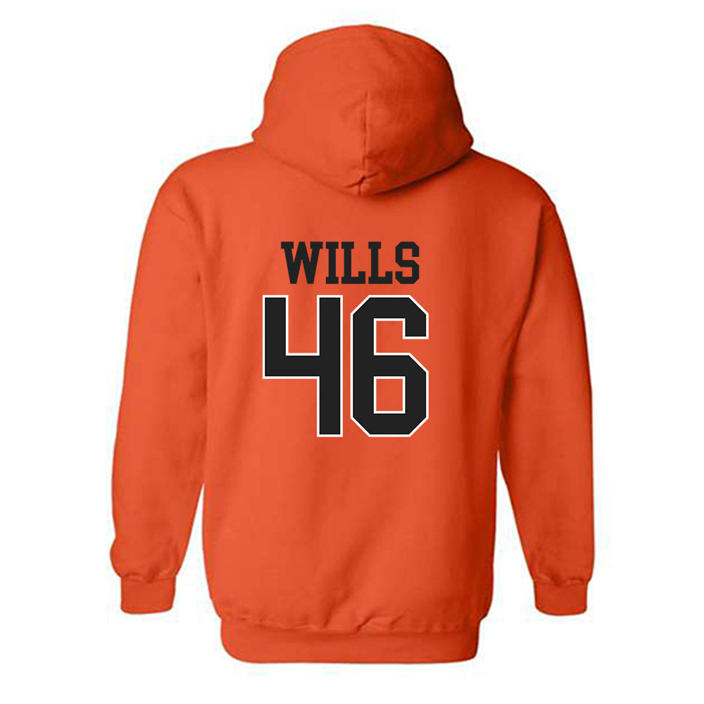 Campbell - NCAA Baseball : Houston Wills - Replica Shersey Hooded Sweatshirt-1