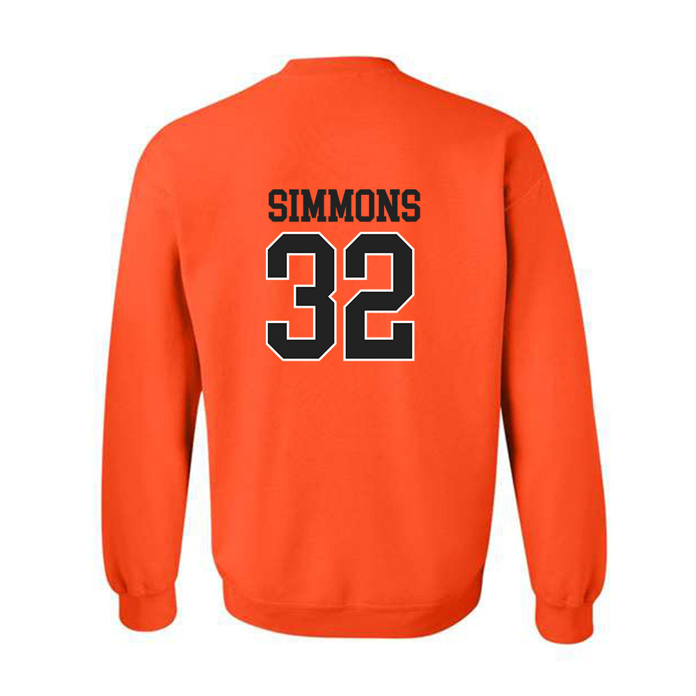 Campbell - NCAA Baseball : Owen Simmons - Replica Shersey Crewneck Sweatshirt-1
