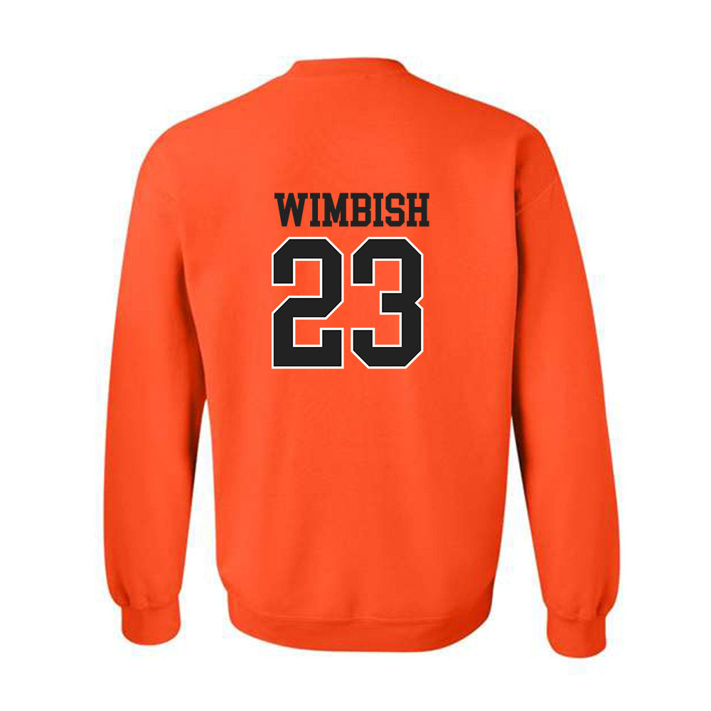 Campbell - NCAA Baseball : Camden Wimbish - Replica Shersey Crewneck Sweatshirt-1