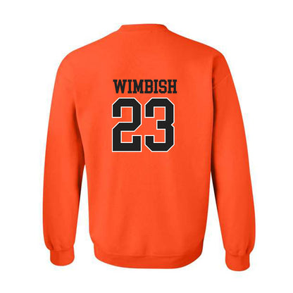 Campbell - NCAA Baseball : Camden Wimbish - Replica Shersey Crewneck Sweatshirt-1