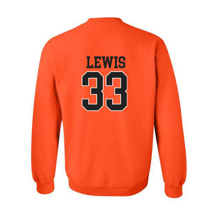 Campbell - NCAA Baseball : Harrison Lewis - Replica Shersey Crewneck Sweatshirt-1