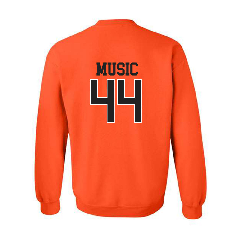 Campbell - NCAA Baseball : Jett Music - Replica Shersey Crewneck Sweatshirt-1