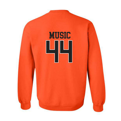 Campbell - NCAA Baseball : Jett Music - Replica Shersey Crewneck Sweatshirt-1
