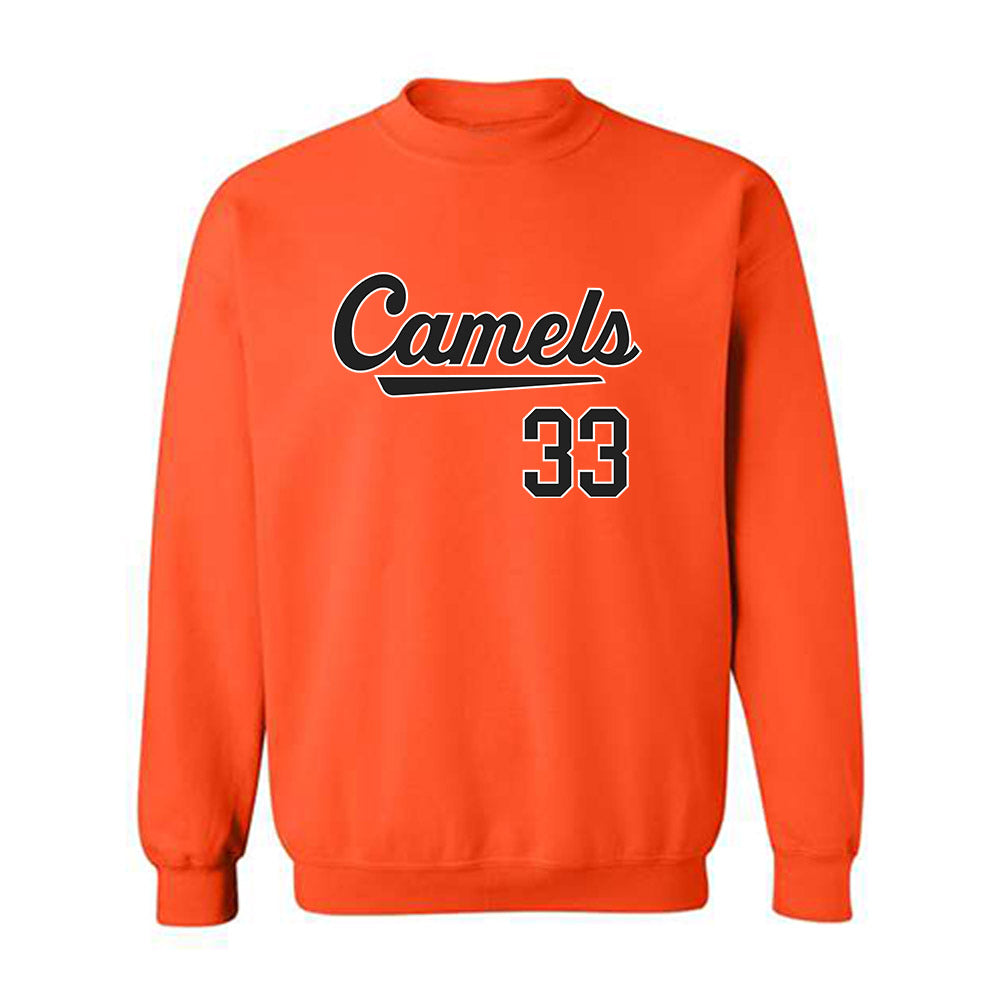 Campbell - NCAA Baseball : Harrison Lewis - Replica Shersey Crewneck Sweatshirt-0
