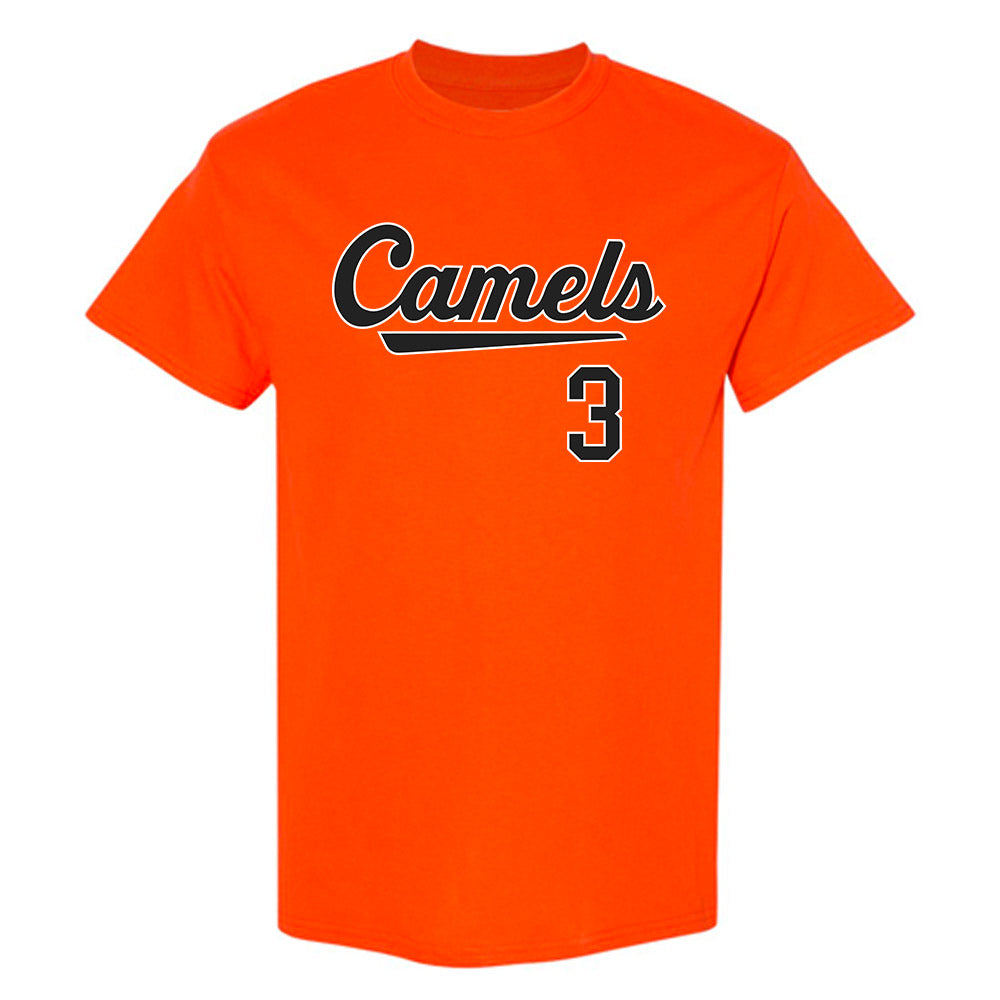 Campbell - NCAA Baseball : Jonah Oster - Replica Shersey T-Shirt-0