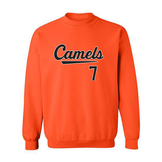 Campbell - NCAA Baseball : Cooper Clark - Replica Shersey Crewneck Sweatshirt-0