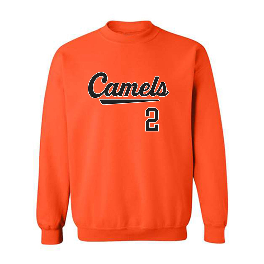 Campbell - NCAA Baseball : Connor Hensley - Replica Shersey Crewneck Sweatshirt-0