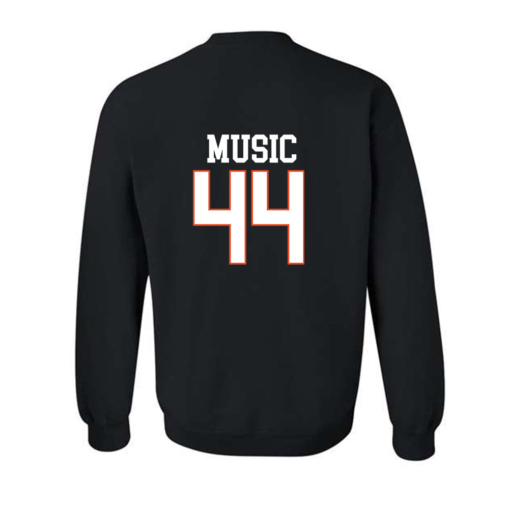 Campbell - NCAA Baseball : Jett Music - Replica Shersey Crewneck Sweatshirt-1