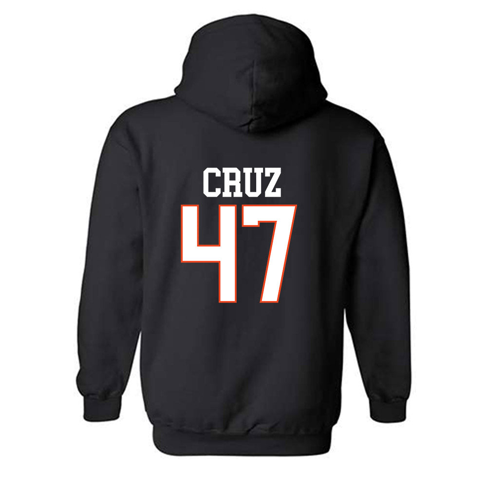 Campbell - NCAA Baseball : Gabriel Cruz - Replica Shersey Hooded Sweatshirt-1
