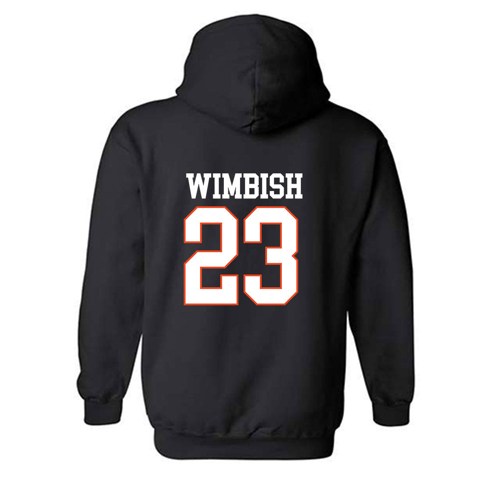 Campbell - NCAA Baseball : Camden Wimbish - Replica Shersey Hooded Sweatshirt-1