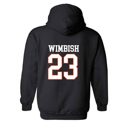 Campbell - NCAA Baseball : Camden Wimbish - Replica Shersey Hooded Sweatshirt-1