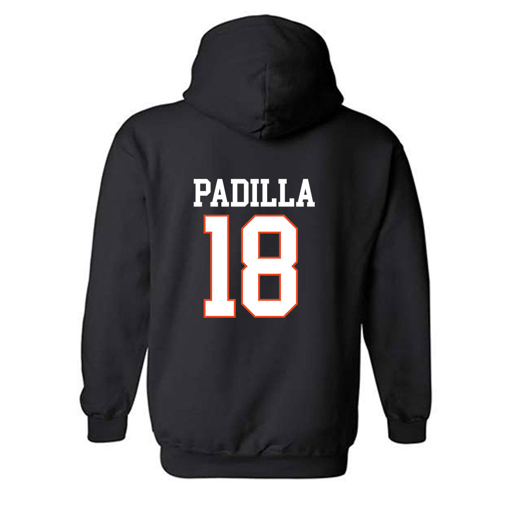 Campbell - NCAA Baseball : Isaiah Padilla - Replica Shersey Hooded Sweatshirt-1