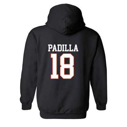 Campbell - NCAA Baseball : Isaiah Padilla - Replica Shersey Hooded Sweatshirt-1