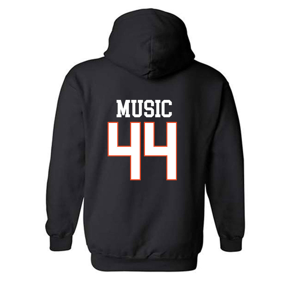 Campbell - NCAA Baseball : Jett Music - Replica Shersey Hooded Sweatshirt-1