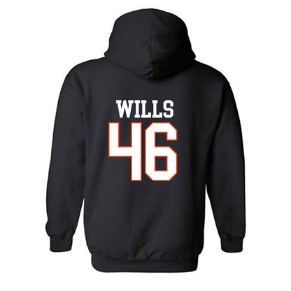 Campbell - NCAA Baseball : Houston Wills - Replica Shersey Hooded Sweatshirt-1