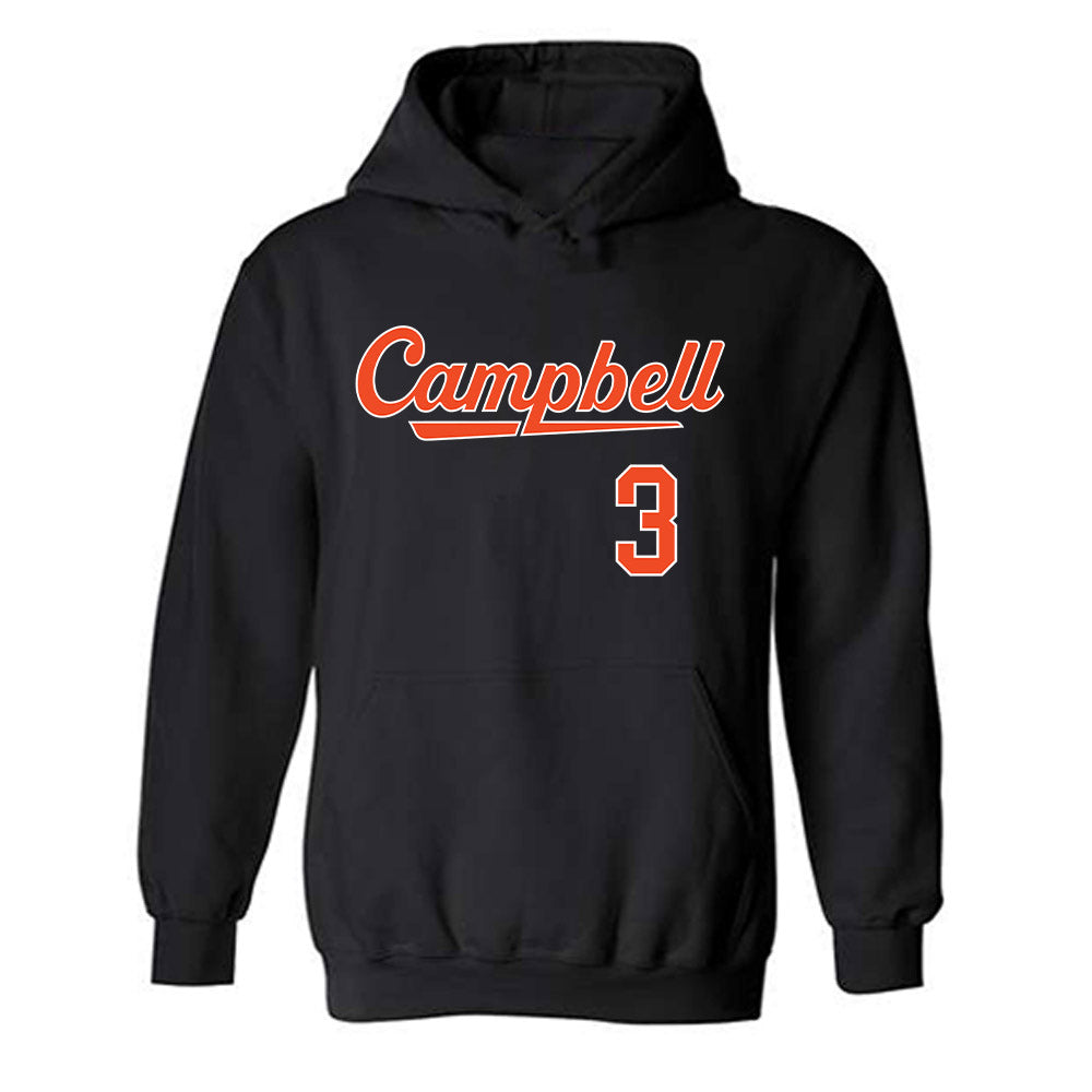 Campbell - NCAA Baseball : Jonah Oster - Replica Shersey Hooded Sweatshirt-0