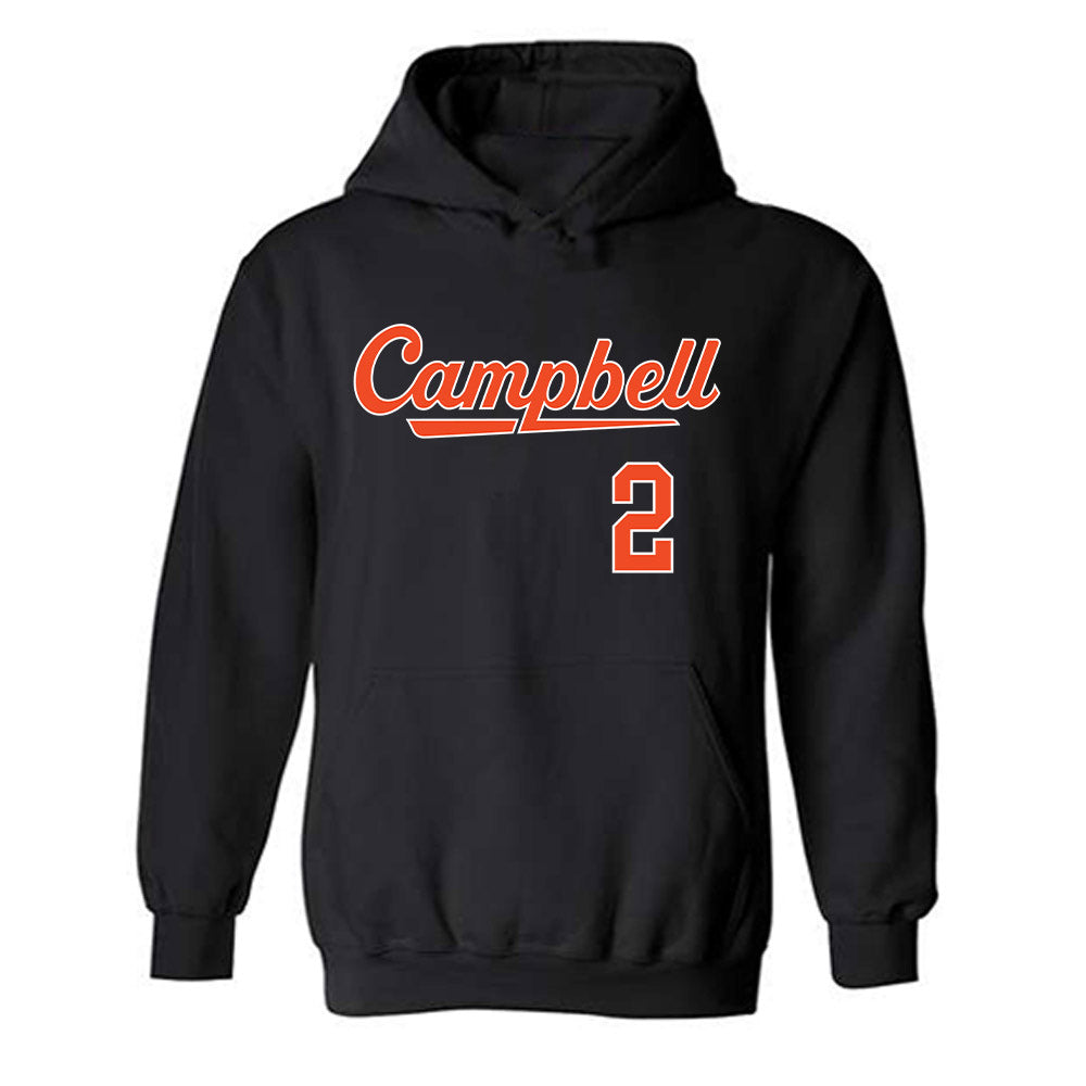 Campbell - NCAA Baseball : Connor Hensley - Replica Shersey Hooded Sweatshirt-0
