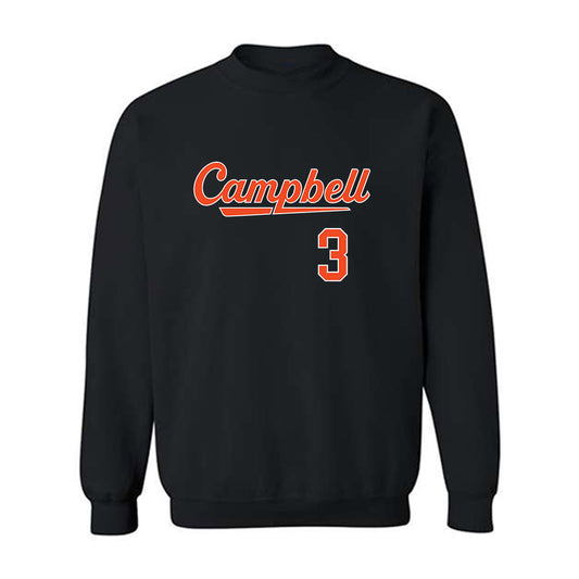 Campbell - NCAA Baseball : Jonah Oster - Replica Shersey Crewneck Sweatshirt-0