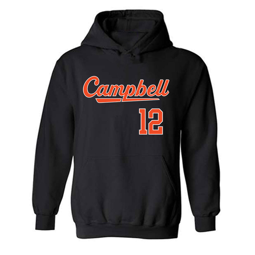 Campbell - NCAA Baseball : Lleyton Grubich - Replica Shersey Hooded Sweatshirt-0