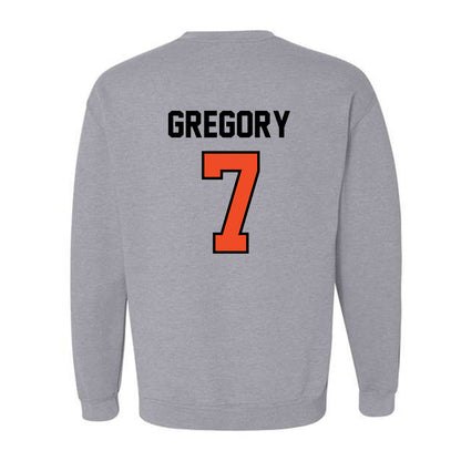 Campbell - NCAA Men's Basketball : Camren Gregory - Fashion Shersey Crewneck Sweatshirt-1
