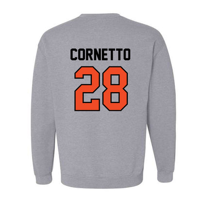 Campbell - NCAA Softball : Hannah Cornetto - Fashion Shersey Crewneck Sweatshirt-1