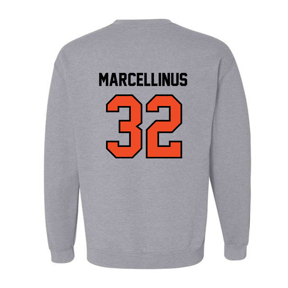 Campbell - NCAA Men's Basketball : Daniel Marcellinus - Fashion Shersey Crewneck Sweatshirt-1