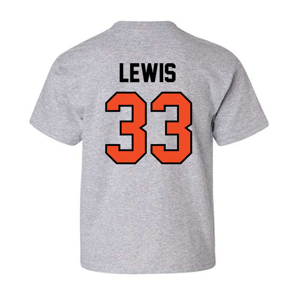 Campbell - NCAA Baseball : Harrison Lewis - Fashion Shersey Youth T-Shirt-1