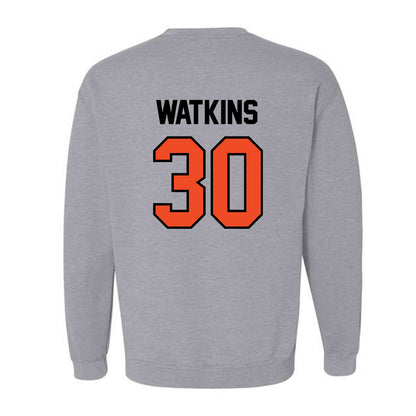 Campbell - NCAA Women's Lacrosse : Drew Watkins - Fashion Shersey Crewneck Sweatshirt-1