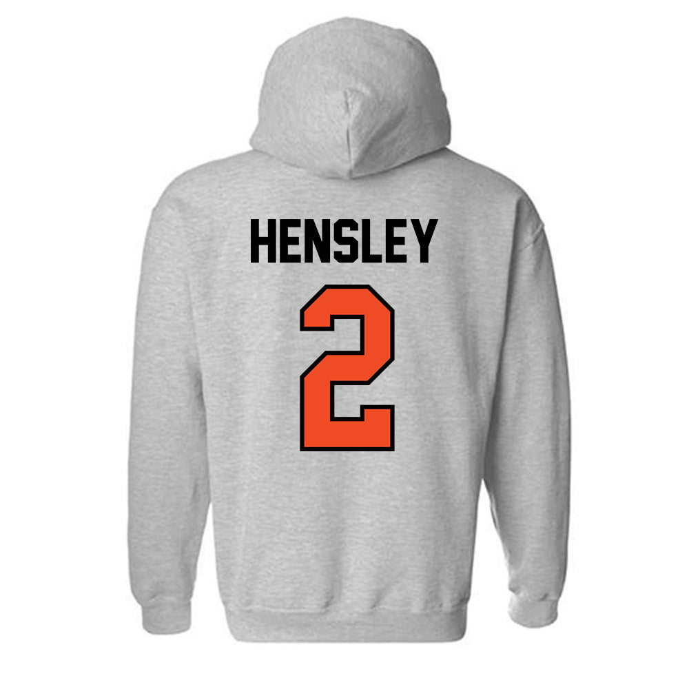 Campbell - NCAA Baseball : Connor Hensley - Fashion Shersey Hooded Sweatshirt-1