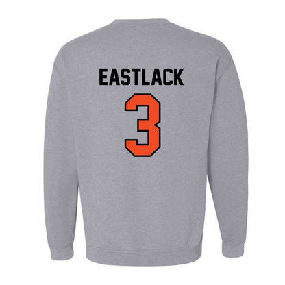 Campbell - NCAA Men's Soccer : Brogan Eastlack - Fashion Shersey Crewneck Sweatshirt-1