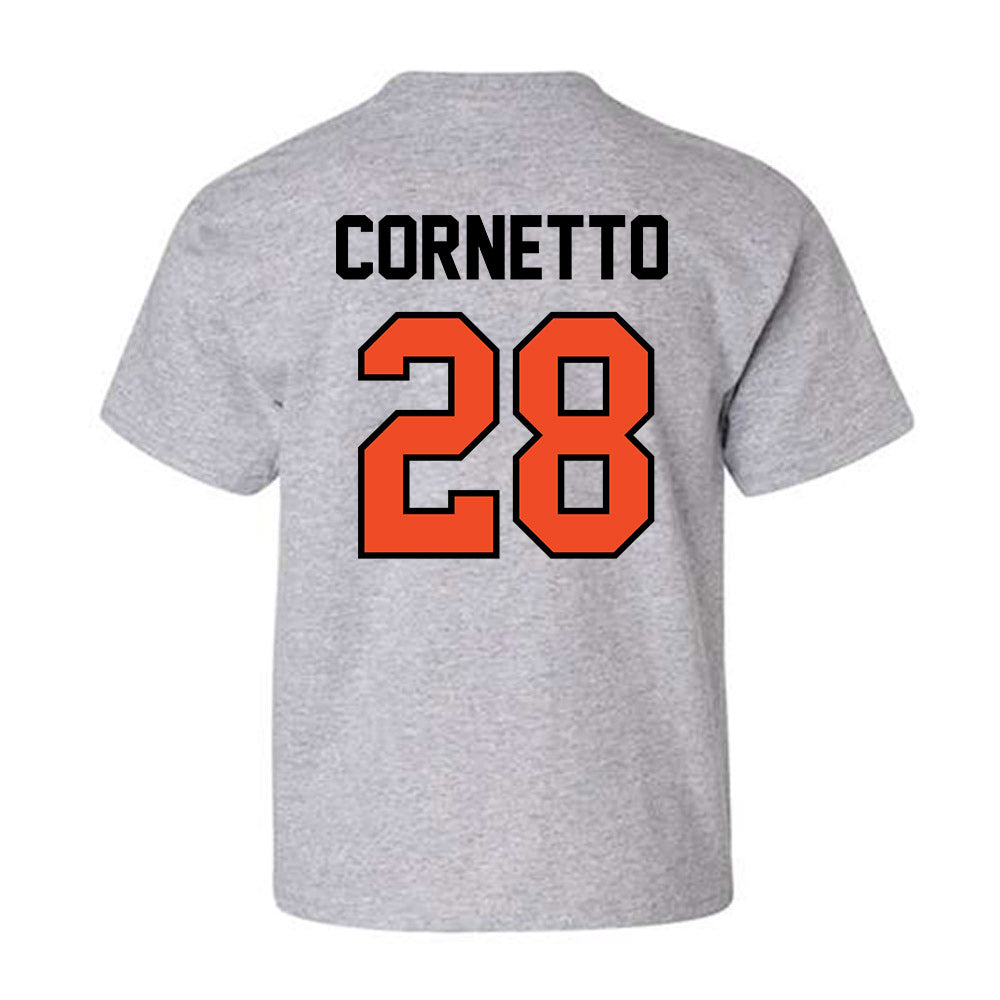 Campbell - NCAA Softball : Hannah Cornetto - Fashion Shersey Youth T-Shirt-1