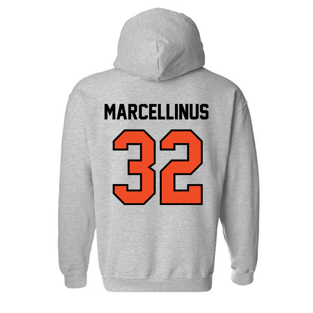 Campbell - NCAA Men's Basketball : Daniel Marcellinus - Fashion Shersey Hooded Sweatshirt-1