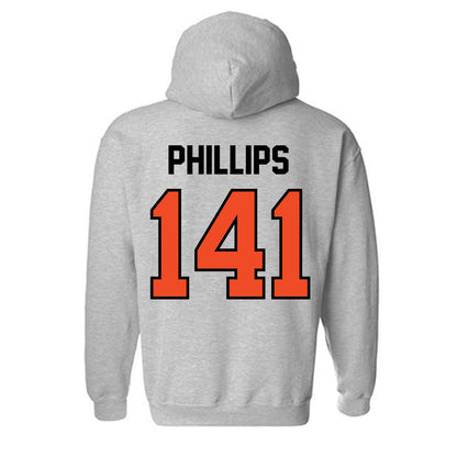 Campbell - NCAA Wrestling : Ryan Phillips - Fashion Shersey Hooded Sweatshirt-1
