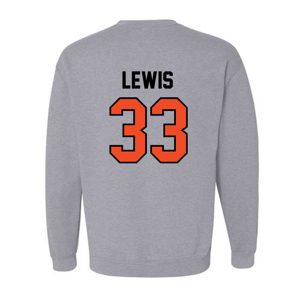 Campbell - NCAA Baseball : Harrison Lewis - Fashion Shersey Crewneck Sweatshirt-1