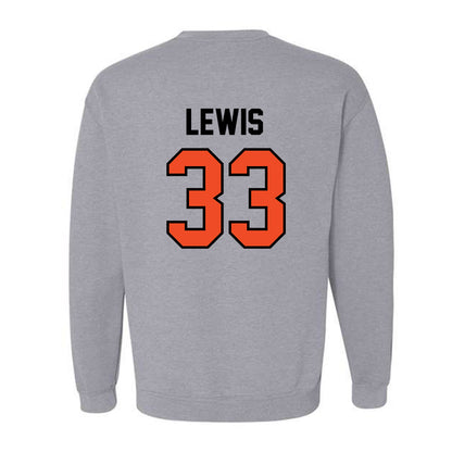 Campbell - NCAA Baseball : Harrison Lewis - Fashion Shersey Crewneck Sweatshirt-1