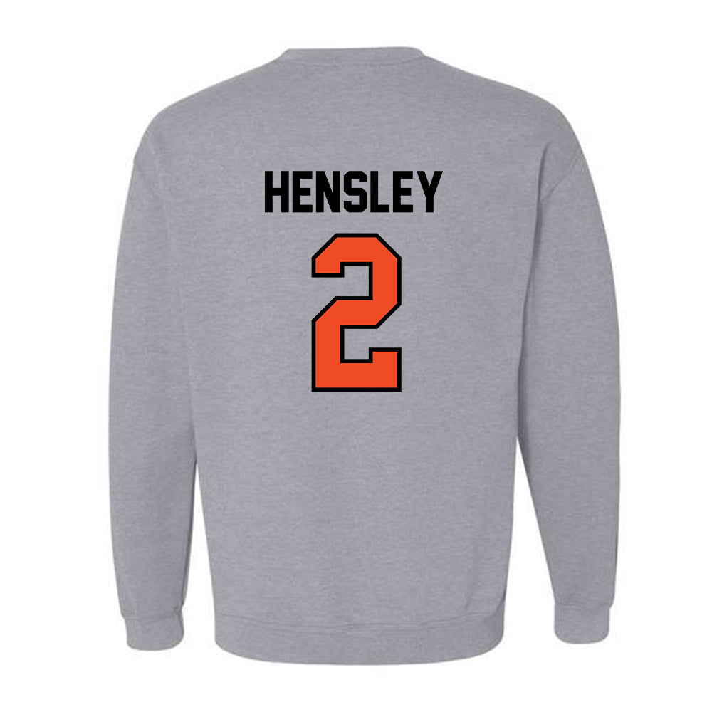 Campbell - NCAA Baseball : Connor Hensley - Fashion Shersey Crewneck Sweatshirt-1