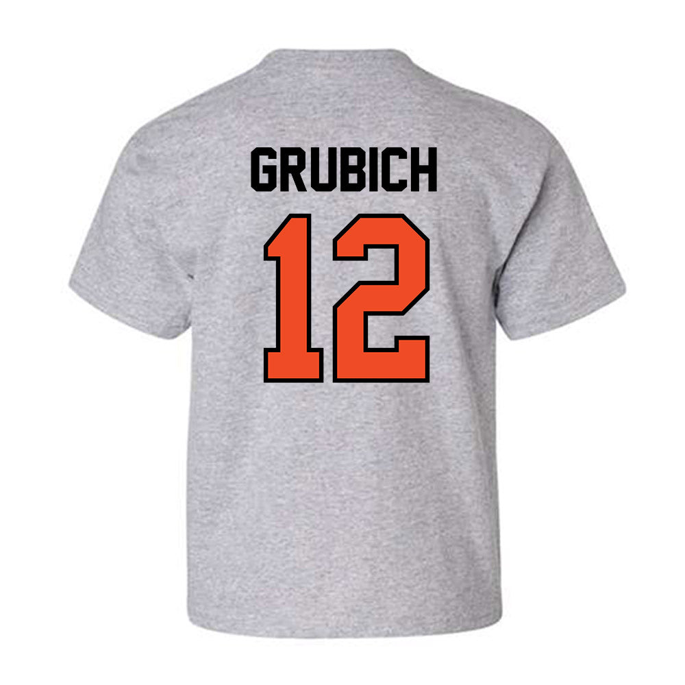 Campbell - NCAA Baseball : Lleyton Grubich - Fashion Shersey Youth T-Shirt-1